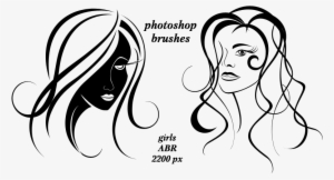 Photoshop Brushes Girls Face By Lyotta On Deviantart - Silhouette
