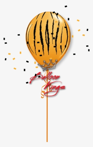 11in Tiger Stripes - Tiger Print Balloon - 11"