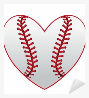 Baseball Heart Vector