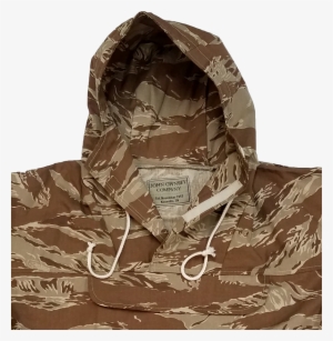 lightweight hooded anorak parka, cotton ripstop, desert - desert tiger stripe hoodie