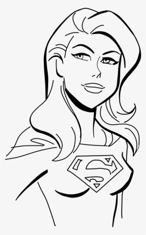 Super Girl Face Lineart By Bactino By Bactino - Superwoman Drawing Easy