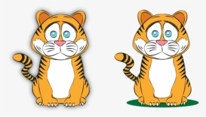 Animal - Sad Tiger Clipart