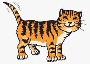 Cat Stripes Tiger Animal Tail Whiskers Str - Cat Clipart