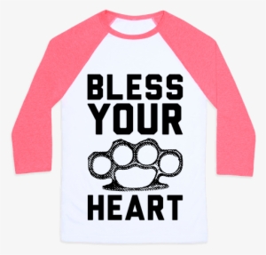 Bless Your Heart Baseball Tee - Cupcake Curls Raglan: Funny Workout Raglan From Activate