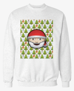 Emoji Christmas Unisex Sweatshirt - Emoji Christmas - Raglan / White/green / 2xl