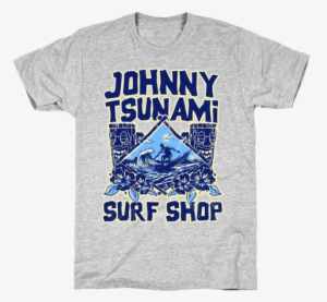 Johnny Tsunami Surf Shop Mens T-shirt - Surf Shop T Shirt
