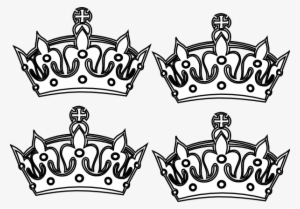 Four Coloring Book Crowns Clip Art At - Keep Calm And Color Coloring Pages