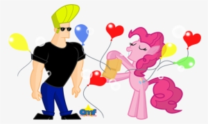 Johnny Bravo And Pinkie Pie By Tiny Toons Fan - Cartoon