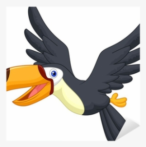 Cute Flying Bird Png Download - Cartoon Toucan Flying