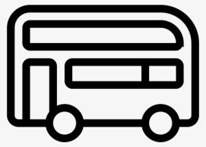 Double Decker Bus Icon - Electric Vehicle Icon