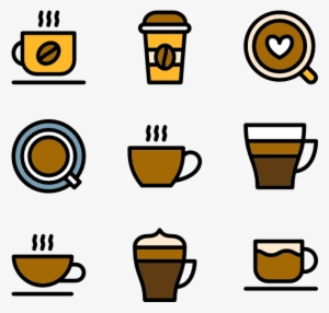 Linear Cups Of Coffee - Coffee And Tea Icon