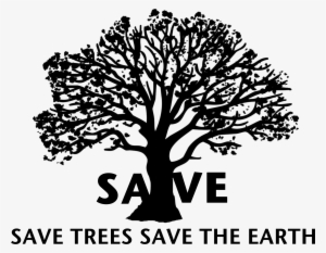 Save Tree Png Clipart - Save Tree Logo Black