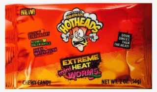 More Views - Warheads Hotheads Chewy Candy, Extreme Heat, Tropical,