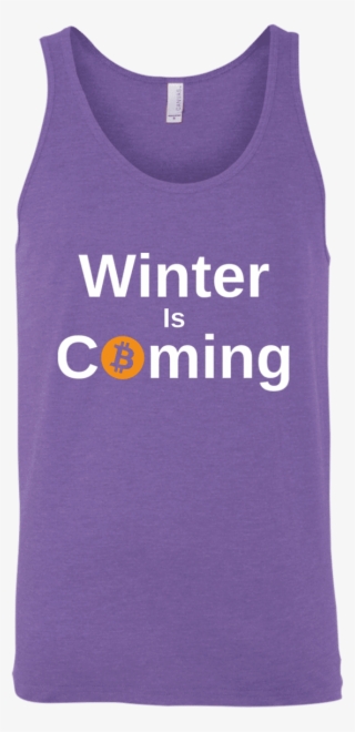 A Purple Bitcoin "winter Is Coming" - T-shirt