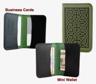 Leather Card Holder - Oberon Design Leather Women's Wallet Bold Celtic |