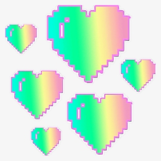 Png Edit Overlay Tumblr Hearts Corazones - Holographic Gifs