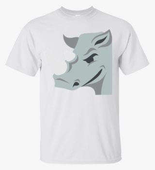 Rhino Emoji T-shirt - Apparel Printing Emoji Rhinoceros Lunch Bag