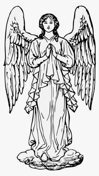 Angel Statant Upon A Cloud - Illustration