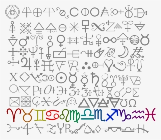 fantroll brainstorm alchemical symbols - zodiac signs
