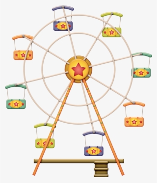 Zgl Threeringcircus Ferriswheel Png - Clipart Transparents .png Manèges Enfants