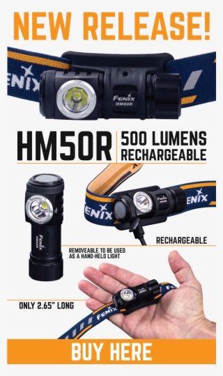Fenix Hm50r - Fenix Hm50r Led Head Torch Usb Rechargeable 500 Lumens