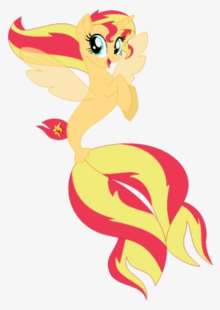 Sunset Cartoon Png Picture Transparent Stock - Alicorn Sunset Shimmer Seapony