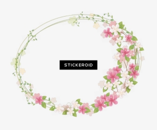 Floral Round Frame Border Circle Frames - Good Afternoon Thank You