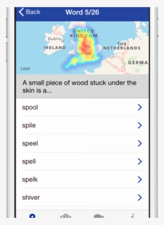 Do You Say Splinter, Spool, Spile Or Spell English - English Dialects App
