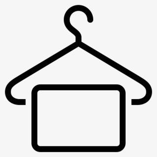 This Logo Is Of A Clothes Hanger, The Hooked Part Facing - Clothes Icon Png