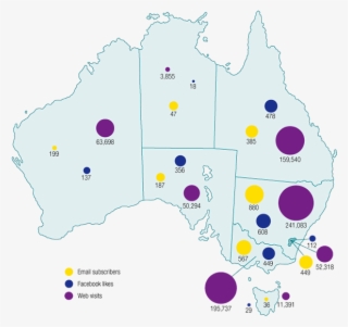 Multi-platform Subscribers Australia Figure - Australia Victoria Melbourne Map