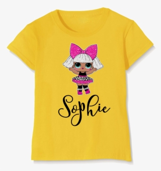 Personalised Diva Glitter Surprise Doll Design T-shirt - Major Wrestling Figure Podcast
