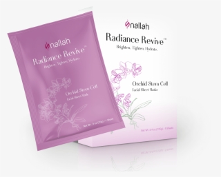Radiance Revive™ Orchid Stem Cell Mask - Mask Sheet Pouch Mockup Free