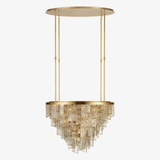 Ardent Large Waterfall Chandelier In Antique-bur