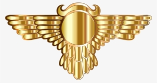 Winged Globe Gold Type Iii - Clip Art