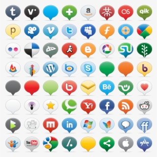 Social Media Balloons Icon Pack By Jack Cai - Social Media Balloon Icons