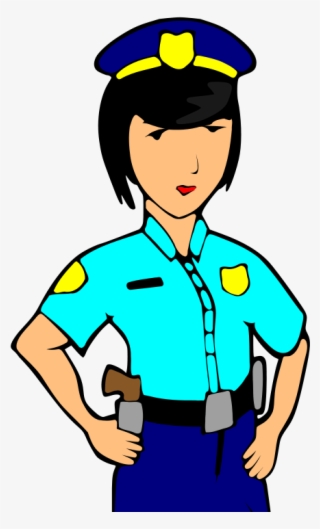 Filepolicewoman - Svg - Cartoon Police Woman Png