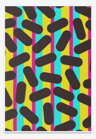 Poster 90's Pattern Retro Particles De Tobias Fonsecana - Anvil Adult Triblend T-shirt 6750