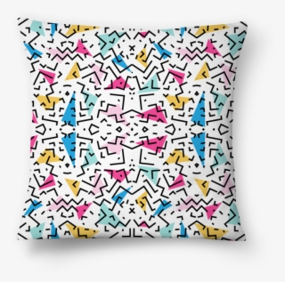 Almofada 90's Dizzy Funky Colorful Pattern De Tobias - Throw Pillow