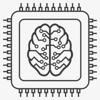 Drawing Of A Brain On A Chip - Download