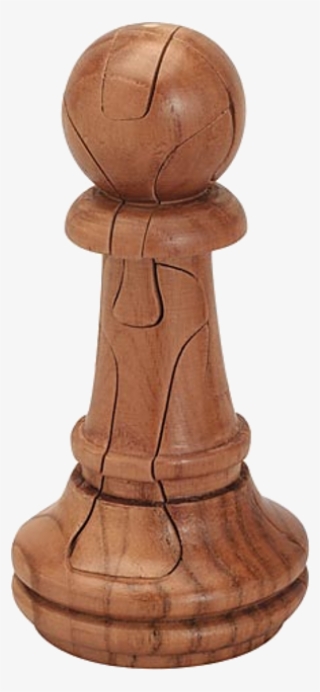 Piece Of Wood Png - Pawn Chess 3d Jigsaw Wooden Puzzle Brain Teaser