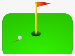 Golf Course Clipart Golf Hole - Golf Green Shower Curtain
