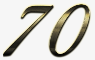 70 Number 3d Shining Png - Emblem