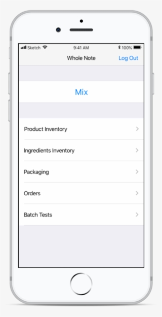 Home Screen Of The App