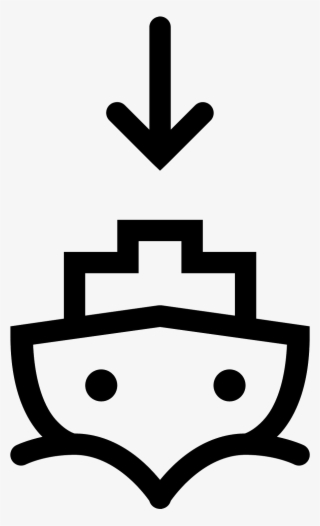 This Image Is Composed Of A Boat Shape With The - Порт Png