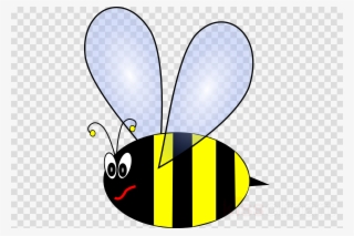 Angry Cartoon Bug Png Clipart Bee Insect Clip Art - Transparent Golden Bubble
