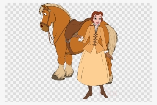 Disney Belle And Horuse Clipart Belle Pony Beauty And - Drawing