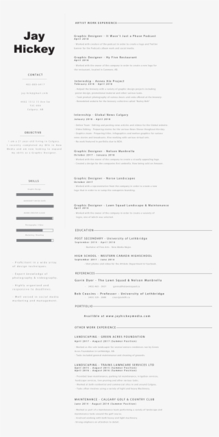 Website Resume - Document