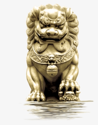 Vector Library China Vector Lion Chinese Head - Chinese Statues Png