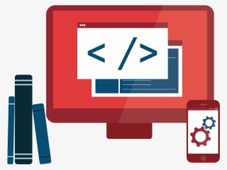 Computer And Mobile And Book Png Icon, Red Color Icon - Salesforce Development Png