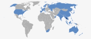 A Map Displaying The Countries That Thai Currently - Worldwide Range Of The Common Rat